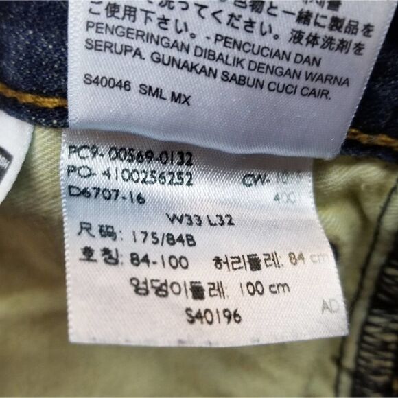 Levi's 569 Kale Dark Wash Loose Straight Fit Jeans - Picture 12 of 16